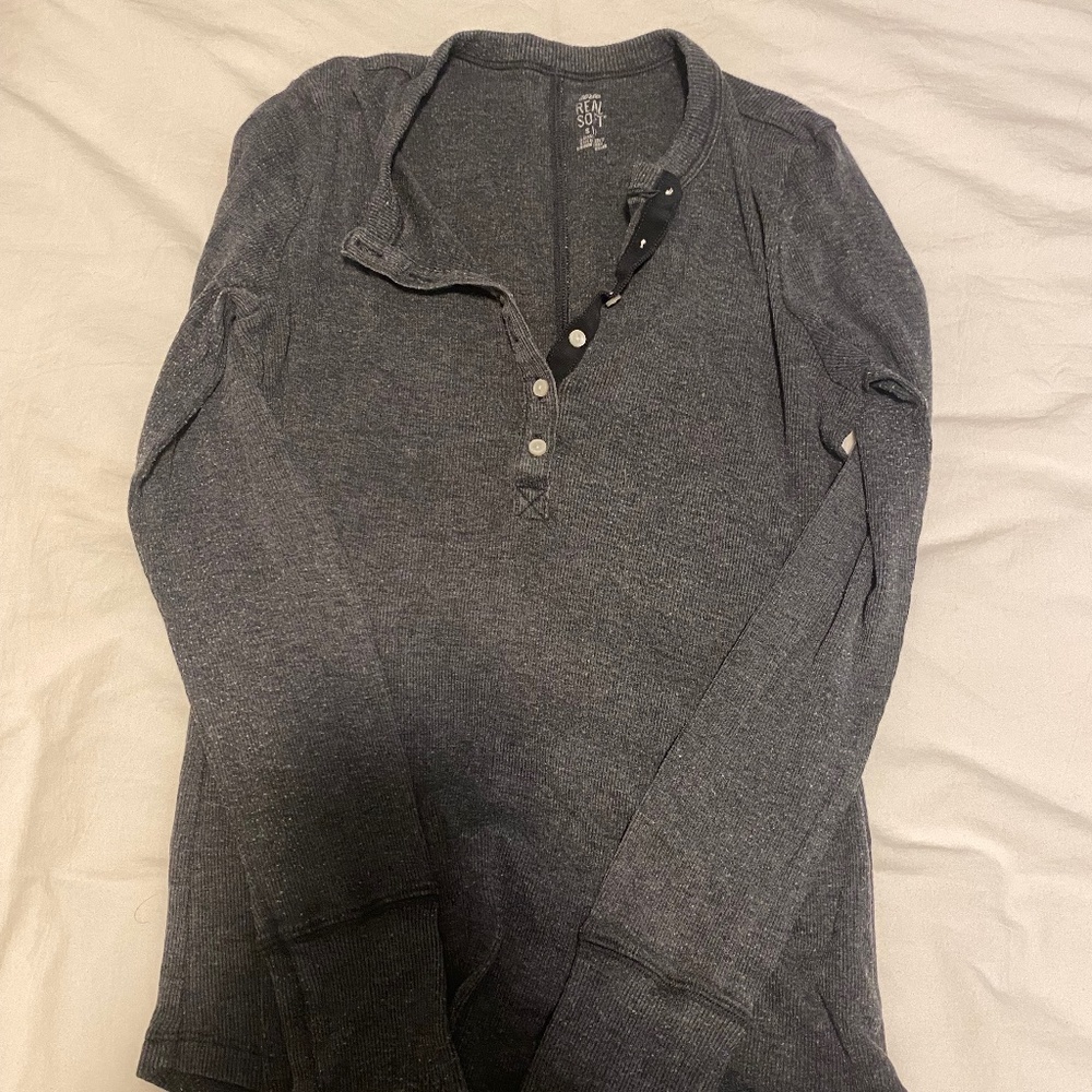 Aerie Henley Long Sleeve Tee